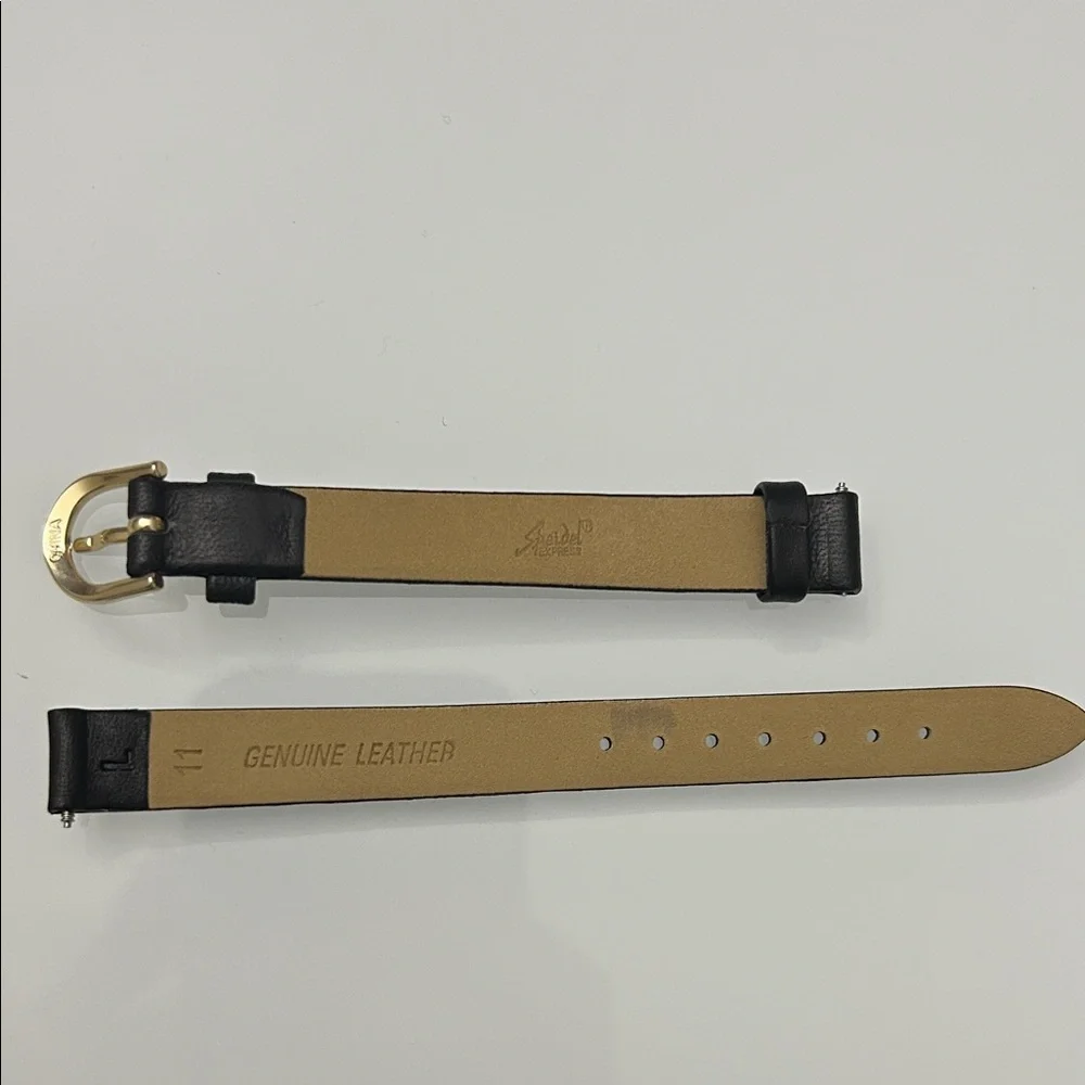 Speidel Express Genuine Leather Watch Band - Black